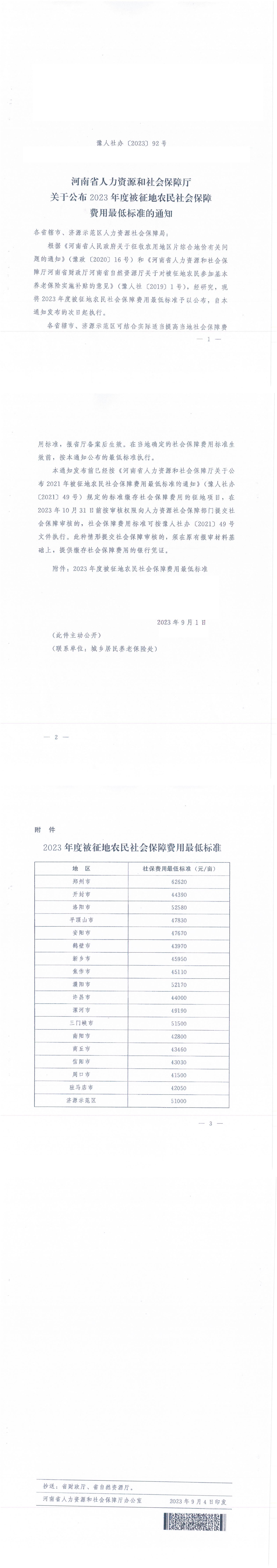 附件：《河南省人力资源和社会保障厅关于公布2023年度被征地农民社会保障费用最低标准的通知》_00.jpg